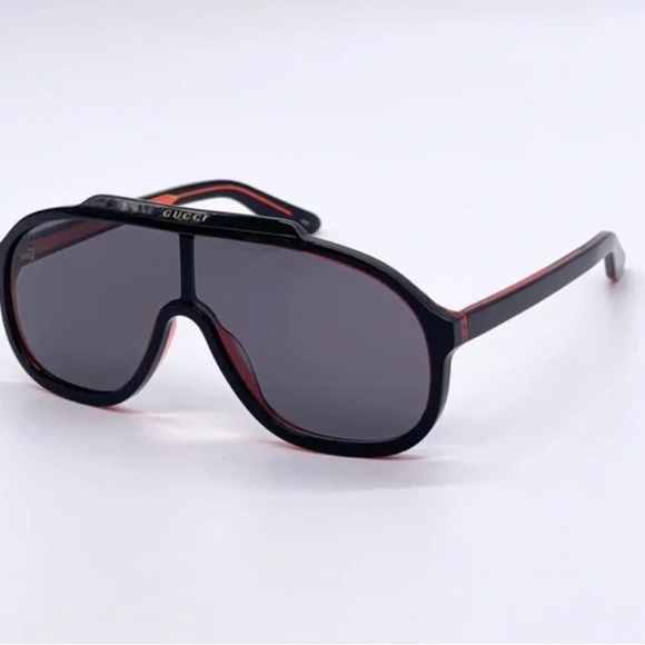 New Authentic- GUCCI GG1038S SUNGLASSES 001 Black & Red - Picture 8 of 14